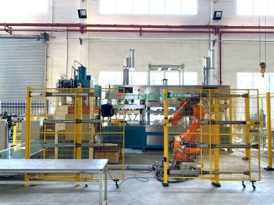 Chine Machine biodégradable de fabrication de cartons de repas de pulpe de machine de vaisselle de machine de Makine de plat de pulpe de machine de bâti de fibre à vendre