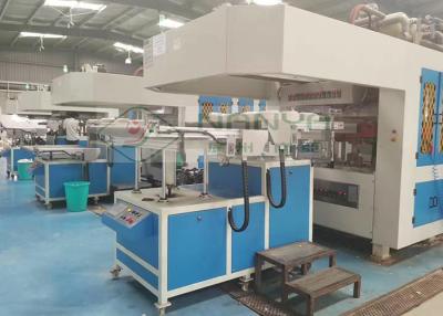 China Vajilla abonable de la bandeja de la comida de la pulpa del bagazo que hace la sequedad de la máquina en molde en venta