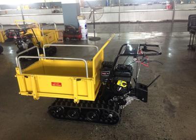 China Mechanical Transmission Case Concrete Dumper , Auto Turning Powered Wheelbarrow Tracked for sale