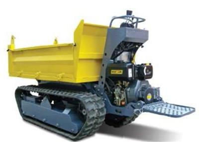 China 1 tons Crawler Mini Tracked Dumper With Hydraulic Pump Stepless Speed Changes for sale