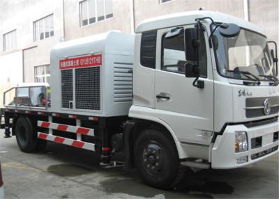 Chine La pompe concrète hydraulique de moteurs de Cummins, camion de la trémie 0.9CBM a monté la pompe concrète à vendre