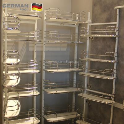 China Swimming Pool Waterproof German OEM Tall With FSC Asia Water Proof Pattern Acrylic White Metallic Bathroom Cabinetry For Office for sale