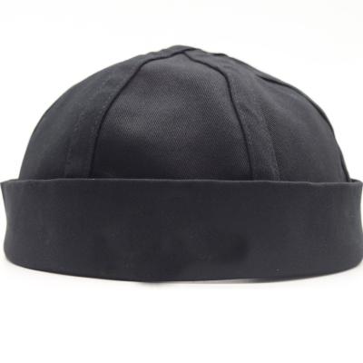 China Custom Brimless Rolled Bowler Skull Docker Wear Spring Cuff Sunscreen And Sun Visor Summer Cover No Brim Hats Hat for sale
