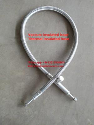 China Liquid nitrogen hose, Vacuum insulated hose, Vacuum Insulated Flexible Hoses delivering liquid nitrogen for sale