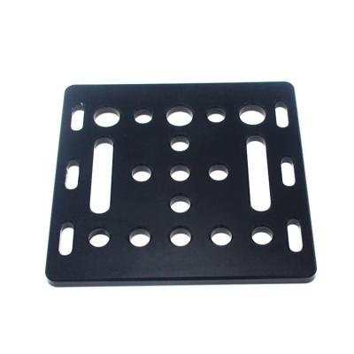 China GIULY 3D Printer Part Open Builds V-slot Gantry Plate 20mm Black Sand Blasting 65.5mmx65.5mmx3mm 2020 Aluminum Profiles for sale