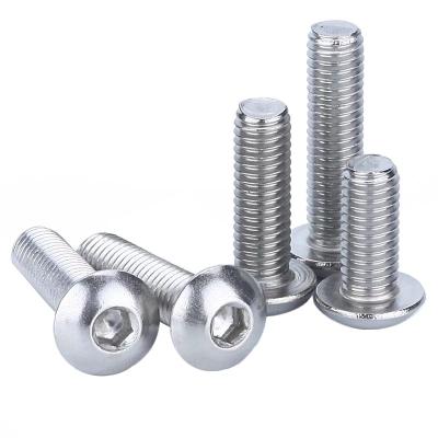 China GIULY M4 M5 Round Stainless Button Hex Socket Head Cap Screws For 2020 Aluminum Profile for sale
