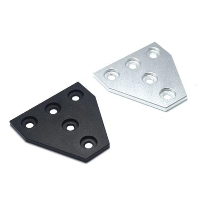 China GIULY 5 hole aluminum alloy 2020 t shape connector joint plate 5 hole aluminum plate for aluminum profile for sale