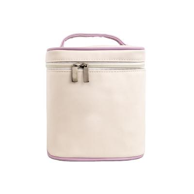 China NATIONAL Good Quality High Capacity PU Cosmetic Case Makeup Waterproof Leather Organizer for sale