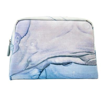 China High Quality Custom Made Unisex Waterproof Mable Geometric Pattern Makeup Bag Travel Toiletry Bag New Arrival Durable WATERPROOF for sale