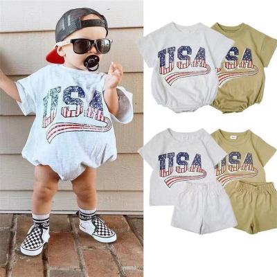 China Spandex/Polyester New Arrival Boys And Girls Outfits Summer Boys Short Sleeve Shorts Costume Girls Kids Matching Outfits Family Clothes for sale