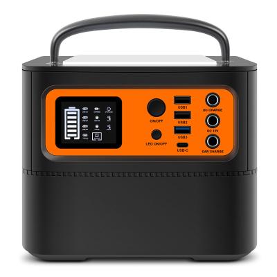 China 2022 Type C Version 500W Portable Power Station With 540Wh Lithium Battery For Outdoor And Home for sale