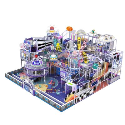 China 280 Squares Modular Indoor Play Structure Space Theme Adventure Indoor Park Purple for sale