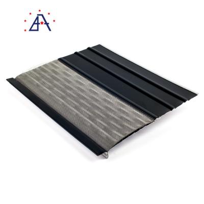 China Contemporary Colorful Cover Seamless Metal Rainwater Gutters Roof Rain Mesh Aluminum Tube Gutters for sale