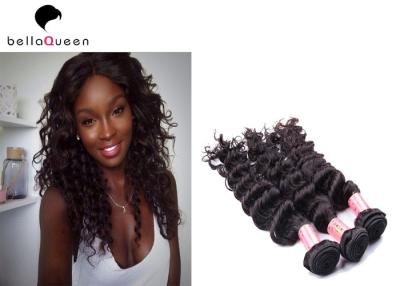 China Unprocessed Double Drawn Hair Extensions , Remy Human Hair Weave Full Ends for sale