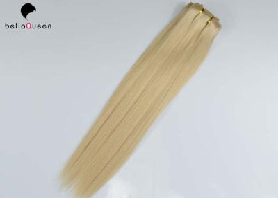 China Clip recto rubio de oro brasileño en la extensión humana para la mujer en venta