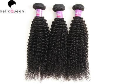 China Curly Wave Natutral Black Grade 7A Virgin Hair Brazilain Human Hair Extension for sale