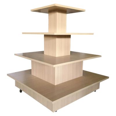 China Super Store/Maternal Keway Chain Store Multifunctional Cosmetic Shelves/Toy Red Wine Cloth And Kid's Surround Square Gondola Display Stand for sale