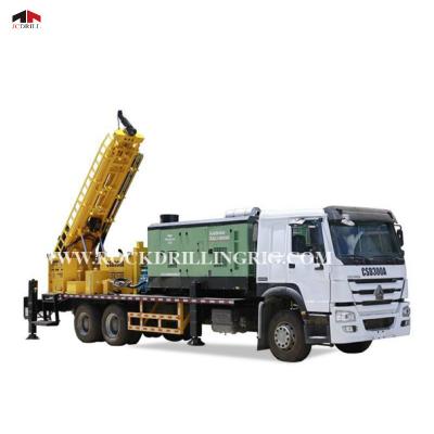 Cina Trivellazione idraulica Rig Machine dell'acqua di Dth montata camion 6 x 4 in vendita