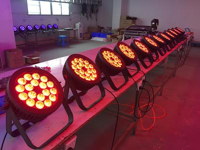 China 100 - 240V AC Waterproof Led Par / 18 Led Par Light With Auto Chase Effect for sale