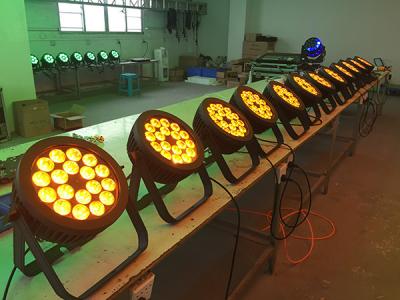 China 12cm Thickness Flat Outdoor Led Par Lights With Full Color Mixing Effect for sale