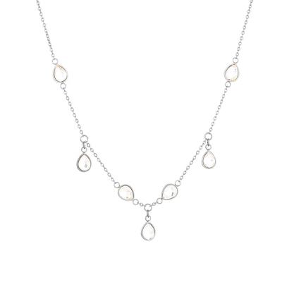 China FASHIONABLE Luxury Multi Pendant Water Drop Stainless Steel TEAR Stainless Steel Jewelry Pendant Necklace Like Fashion Lady Gift for sale