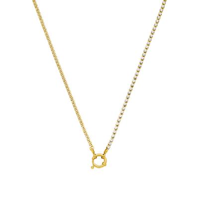 China Other Best Selling Rectangular Clavicle Chain Glitter DIY Charm Necklace Women Disc Stainless Steel Rectangular Necklace for sale