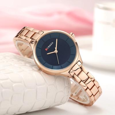 China Top Water Resistant CURREN 9015 Brand Fashion Ladies Watches Female Stainless Steel Band Quartz Wrist Watch Ladies Gifts Clock Relogio Feminino for sale