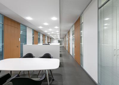 China motor-driven blinds office partition wall double glass transparency or privacy for sale