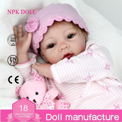 China Cartoon Toy Custom Made Reborn Baby Dolls 22 Inch CuteDOLL Handmade Lifelike Newborn Realistic FACTORY Hot Toys for sale