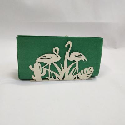 China Good modern factory price kitchen dining table metal iron napkin holder paper for sale