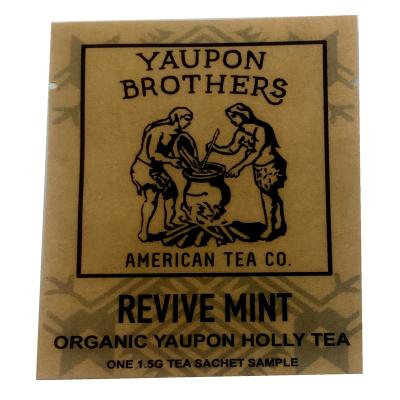 China Custom Printed Moisture Proof Kraft Paper Tea Bags for sale