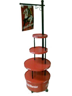 China Retail Handbag / Clothing Wood Display Rack / Pos Display Racks for sale