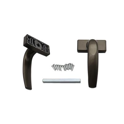 China Door And Window Lock Lever Handle With 91mm Shaft Polished Finish for sale