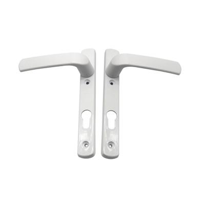 China OEM Smooth Aluminum Window Door Lock With Handle Anodized Finish White color for sale