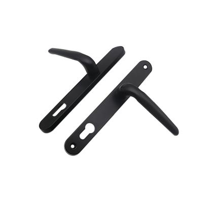 China OEM Black Through Door Window Double Sided Handles Aluminum Material Two Sided for sale