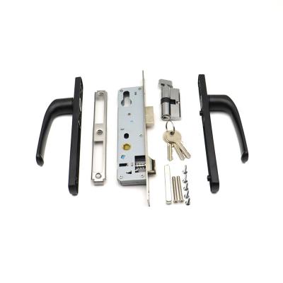 China Home Office Aluminum Lever Door Handle with key lock OEM ODM Service for sale