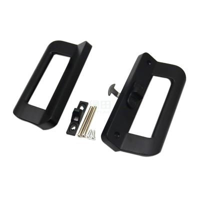 China Aluminum Alloy 168mm Double Sided Handles Distance 16mm Leaves for Sliding Door for sale