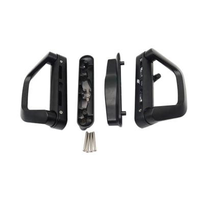 China Aluminum And Zinc Alloy D Type Pull Handle Lock Black Color Customized for sale