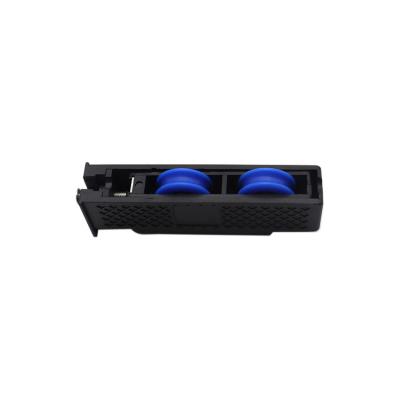 China Double Wheel Plastic Shell Sliding Window Door Rollers Heavy Duty Black Color for sale