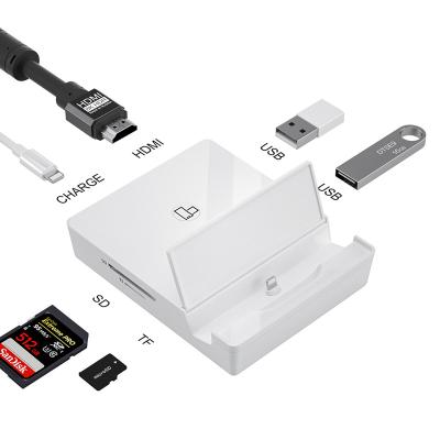 China USB SD/TF Card Reader Docking Station All In 1 USB Digital AV Adapter SD TF Camera Connector Card Reader Adaptor For IPhone IPad OTG Adapter for sale