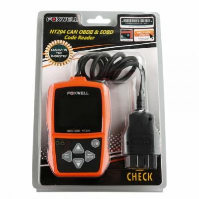 China FOXWELL NT204 OBD2 CAN diagnostic tool FOXWELL NT204 OBD2 diagnostic tool CAN diagnostic tool fault code reader Multi-languages available for sale