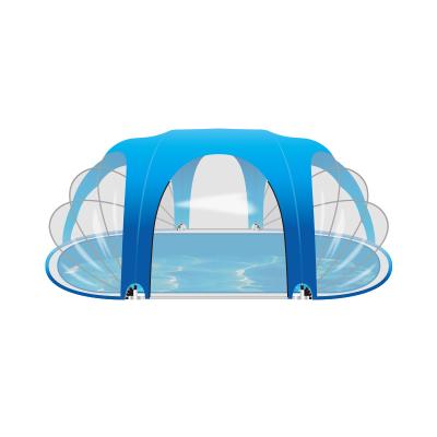 China Side doors can be rolled up STARMATRIX ph07 pool fencing Inground swimming pool PVC film silvering fabric dome copertura piscina piscine for sale