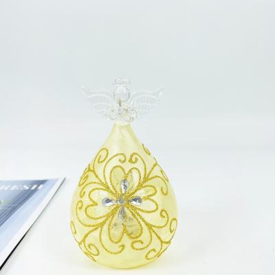 China Christmas Home Gift Hot Sale Decration Glass Angels Customized Glass Angels For Christmas Decoration for sale