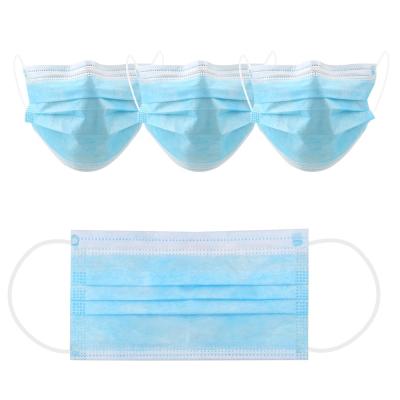 China Adult Waterproof Non Woven Fabric 3 Ply Disposable Medical Face Mask China for sale