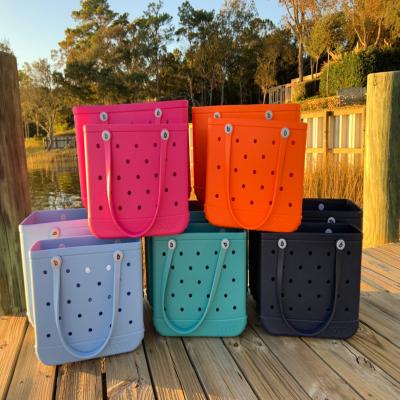 China Wholesale Silicone Beach Bag Large Lady Bogg Eva Tote Bag for sale