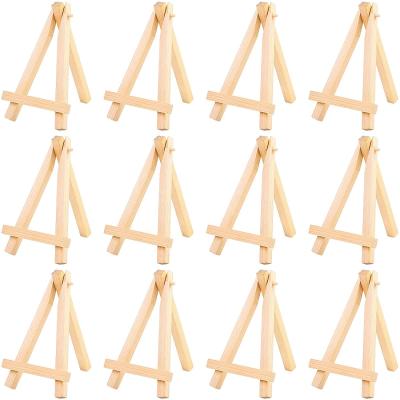 China 12 piece durable wooden mini easel, adjustable table top easel. Display artist easel stand, table frame can be bent one frame wooden eas for sale