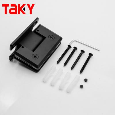 China China Großhandel Matte Schwarz 90 Grad Wand zu Glas 10 mm Dusche Glas Tür Scharnier zu verkaufen