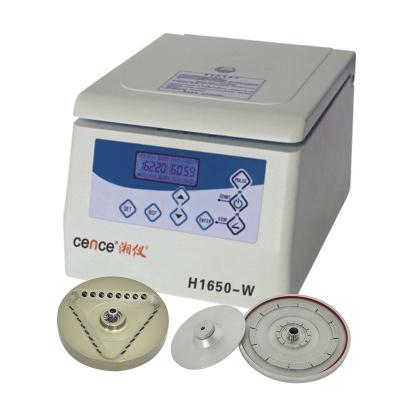 China H1650-W Tabletop High Speed Micro centrifuge with Hematocrit Rotor for sale