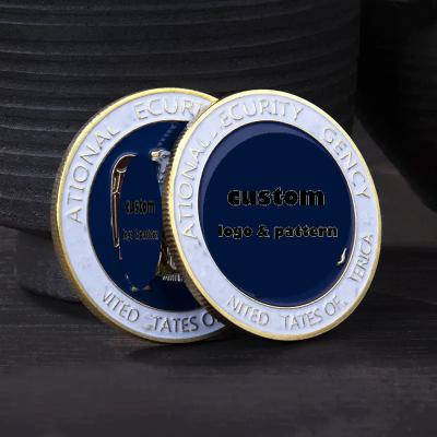 China Custom Your Own Logo Enamel Coins Collections 2d 3D Double Side Brass Silver Challenge Gold Coin for sale