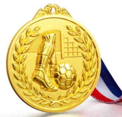 Chine Design gratuit de haute qualité 2D 3D or argent cuivre football métiers d'artisanat sportifs Saccor médailles personnalisées à vendre